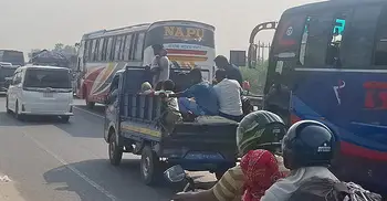 ফিরছে মানুষ, ঢাকা-টাঙ্গাইল-যমুনা সেতু মহাসড়কে যানবাহনের চাপ