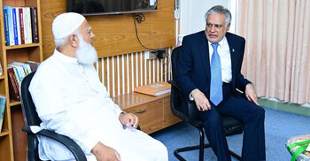 Pakistan DPM Dar calls on Jamaat Amir in Dhaka