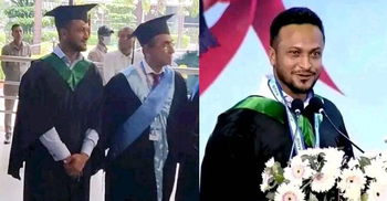 Shakib Al Hasan obtains BBA degree