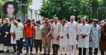 সুমনের জানাজায় তারকারা, যুক্তরাজ্য থেকে পরিবার ফিরলেই দাফন