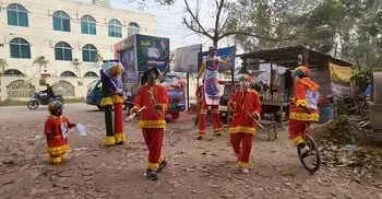 শরিয়তপুরে ব্যতিক্রমী নির্বাচনি প্রচারণা বিএনপি প্রার্থীর