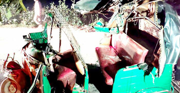 নেত্রকোনায় থেমে থাকা ট্রাকে সিএনজির ধাক্কা, নিহত ২