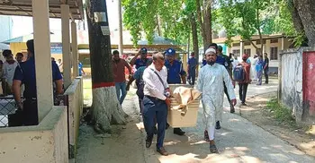 কেন্দ্রে যাচ্ছে সরঞ্জাম, তিন স্তরের নিরাপত্তার চাদরে পুরো এলাকা