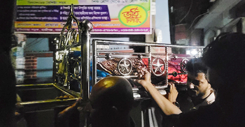 সিদ্ধিরগঞ্জে আবুল কালাম আজাদের প্রথম জানাজা অনুষ্ঠিত