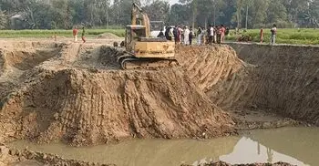 সিরাজগঞ্জে কৃষি জমিতে পুকুর খনন, ৫ লাখ টাকা জরিমানা