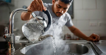 রান্নাঘরের সিঙ্কে কি গরম পানি ঢালা উচিত