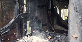 ঘরে আগুন, বিছানাতেই পুড়ে ছাই বৃদ্ধা