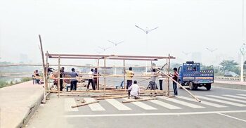 তারেক রহমানকে বরণে ৩০০ ফিটে প্রস্তুত হচ্ছে মঞ্চ