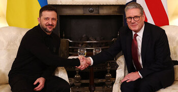 Zelensky welcomed in UK as £2.26bn loan signed