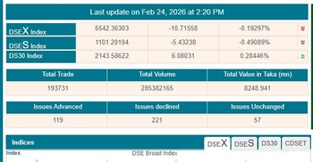 বড় উত্থানের পর শেয়ারবাজারে ফের দরপতন