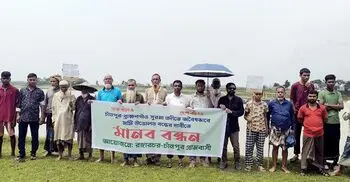 সুনামগঞ্জে সরকারি প্রকল্পের নামে অবৈধ মাটি উত্তোলন বন্ধের দাবি