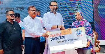 জিয়া সুইমিং কার্নিভালে শাহনাজের সাফল্য