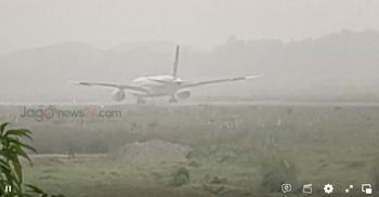 সিলেটে তারেক রহমানকে বহনকারী বিমান