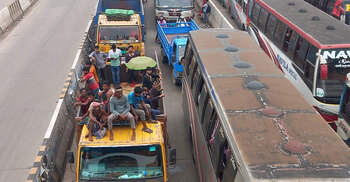 ঢাকা-টাঙ্গাইল মহাসড়কে যানজট