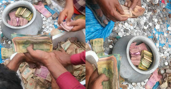 ভিক্ষুকের দুই বস্তায় মিললো সোয়া লাখ টাকা