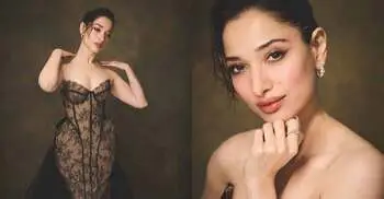 ন্যুড ড্রেসে তামান্না, চোখ ফেরানো দায়