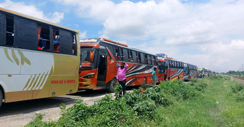 ঢাকা-টাঙ্গাইল মহাসড়কে ১৪ কিলোমিটার যানজট