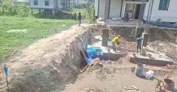 রাস্তা কেটে নির্মাণ হচ্ছে যুবলীগ নেতার বহুতল ভবন, দুর্ভোগ চরমে