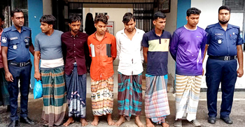 স্বামীকে বেঁধে রেখে স্ত্রীকে দলবদ্ধ ধর্ষণ, পাঁচ আসামি রিমান্ডে