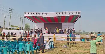 তারেক রহমানের জন্য মঞ্চ প্রস্তুত, জড়ো হচ্ছেন নেতাকর্মীরা