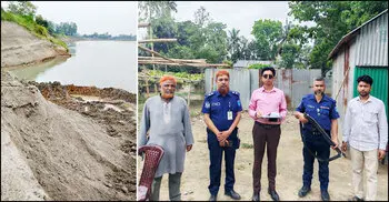 টাঙ্গাইলে অবৈধভাবে মাটি কাটায় ব্যবসায়ীকে লাখ টাকা জরিমানা