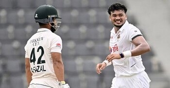 Sylhet Test: Taskin, Miraz put Pakistan under pressure on Day 2