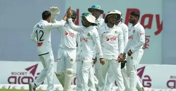 তাইজুলের তোপে দ্বিতীয় সেশনও বাংলাদেশের   