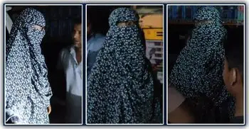 নারী সেজে পাম্পে তেল নিতে গিয়ে ধরা যুবক