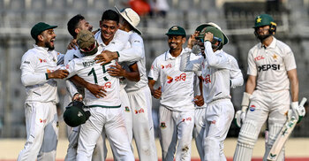 Nahid's five-for propels Bangladesh to beat Pakistan in 1st Test