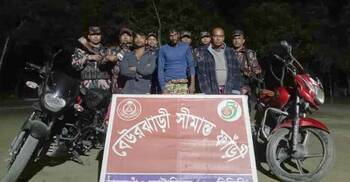 ঠাকুরগাঁওয়ে বিজিবির অভিযানে মাদক-নিষিদ্ধ ওষুধসহ আটক ৩