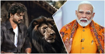 নিজেকে সিংহ দাবি করে মোদীকে শিয়াল বললেন থালাপতি বিজয়