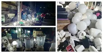 সন্ধ্যা নামলেই পুরোনো ইলেকট্রনিক্স পণ্যের হাট বসে যেখানে