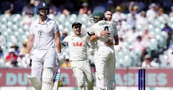 অস্ট্রেলিয়ার বোলারদের সামনে অসহায় ইংল্যান্ড