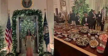 হোয়াইট হাউসের ক্রিসমাস ডিনারে মল্লিকা শেরওয়াত