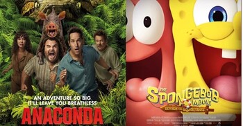 ঢাকায় একসঙ্গে মুক্তি পেয়েছে ‘অ্যানাকোন্ডা’ ও ‘স্পঞ্জবব’