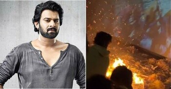 সিনেমা হলে আগুন, প্রভাস ভক্তদের কাণ্ডে তোলপাড়