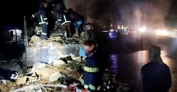 মুন্সিগঞ্জে মধ্যরাতে ট্রাকে আগুন