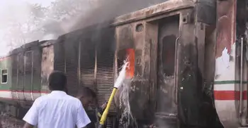 ৩ ঘণ্টার চেষ্টায় নিয়ন্ত্রণে চট্টলা এক্সপ্রেসের আগুন, পুড়ে গেছে ২ বগি