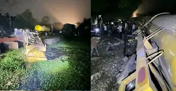 তেলবাহী ট্রেন লাইনচ্যুত, সিলেটের সঙ্গে সারাদেশের রেল যোগাযোগ বন্ধ