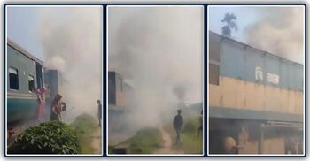 ইঞ্জিনে আগুন, দুই ঘণ্টা পর ময়মনসিংহ-নেত্রকোনা ট্রেন চলাচল শুরু