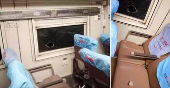 প্রথম দিনেই ঢিল ছুড়ে বুড়িমারী এক্সপ্রেসের গ্লাস ভাঙলো দুর্বৃত্তরা