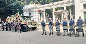 ট্রাইব্যুনালে কড়া নিরাপত্তা, সেনাবাহিনী-বিজিবি-পুলিশের অবস্থান