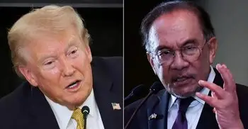 মালয়েশিয়ার প্রধানমন্ত্রী আনোয়ারকে ধন্যবাদ ট্রাম্পের