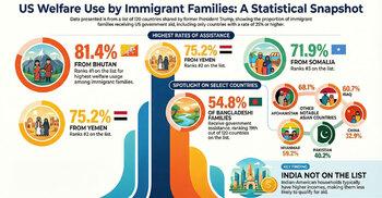 Trump claims over 50% Bangladeshis in US rely on govt aid