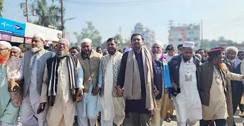 অবশেষে সারোয়ার তুষারকে সমর্থন জামায়াত প্রার্থীর, অংশ নিলেন মিছিলে