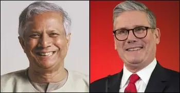 British PM greets Yunus, desires to work with him