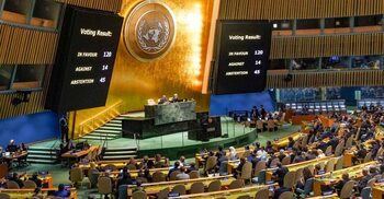 UN votes overwhelmingly in favour of humanitarian truce in Gaza