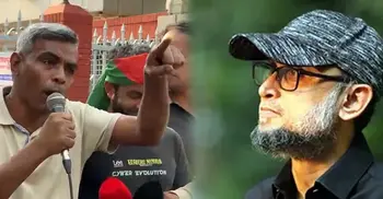 মোস্তফা সরোয়ার ফারুকীর বিরুদ্ধে দুর্নীতির অভিযোগে মানববন্ধন