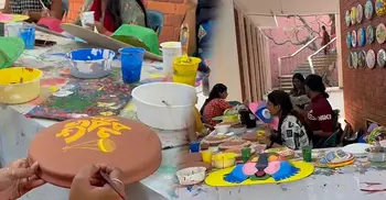 বর্ষবরণ ঘিরে ব্যস্ত ঢাবির চারুকলা, গড়ে উঠছে বিভিন্ন মোটিফ