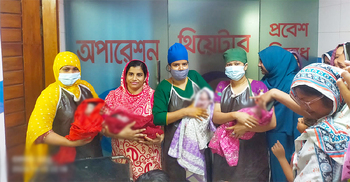 একসঙ্গে ৪ সন্তান জন্ম দিলেন গৃহবধূ